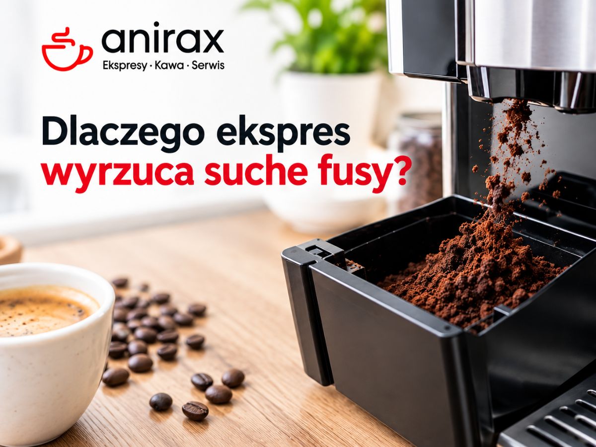 Dlaczego ekspres do kawy wyrzuca suche fusy